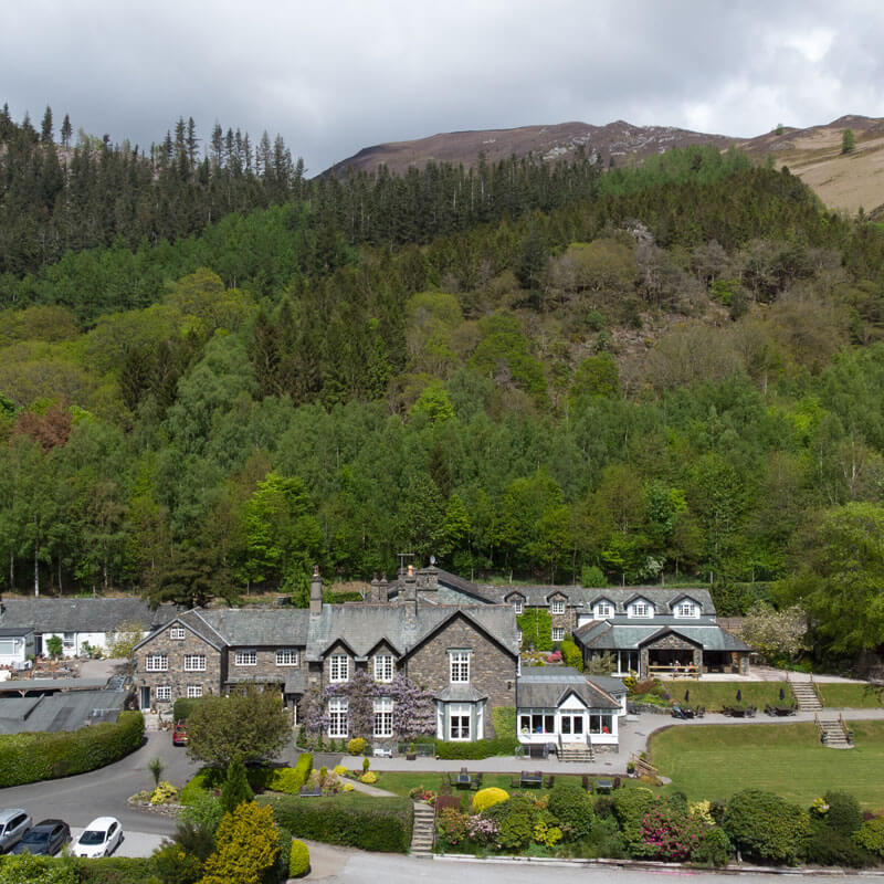 Lyzzick Hall - Aerial View